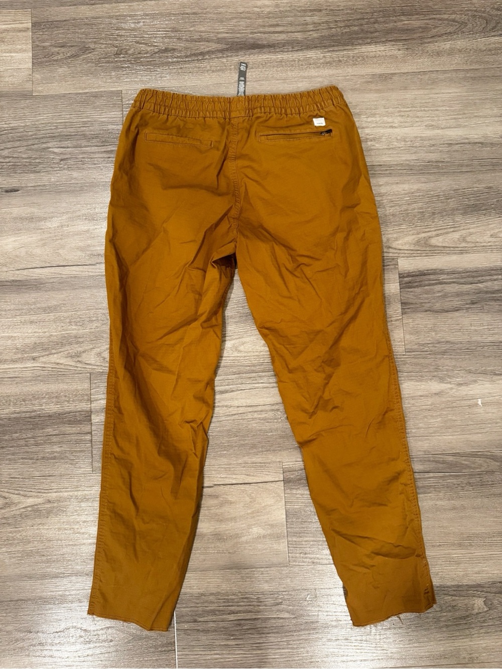 Vuori DurraTerra Ripstop Fabric Drawstring Pants in Caramel Brown Organic Cotton - Picture 3 of 4
